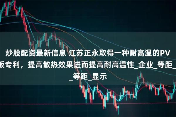 炒股配资最新信息 江苏正永取得一种耐高温的PVC地板专利，提高散热效果进而提高耐高温性_企业_等距_显示