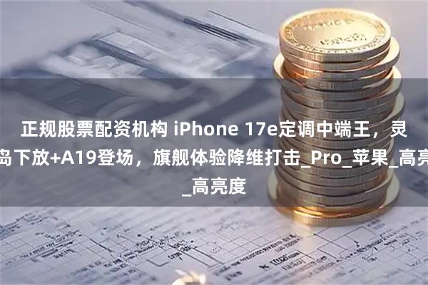 正规股票配资机构 iPhone 17e定调中端王，灵动岛下放+A19登场，旗舰体验降维打击_Pro_苹果_高亮度